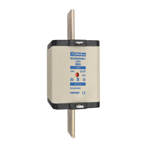 Fusible nh3 gg 500a - indicateur - 400v