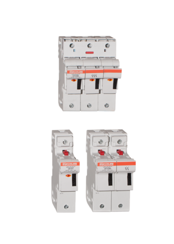 Porte fus - ul/csa - cylindrique - 14x51 mm - 50a - 2 mc - 2p - din