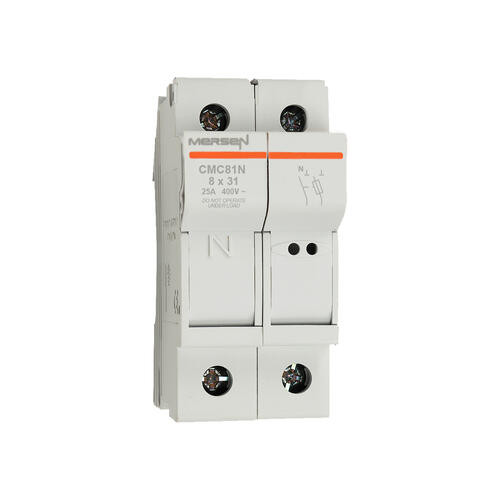 Porte-Cartouche fusible Mersen Modulostar 1P+N 25A pour Cartouche fusible 8x32mm IP20