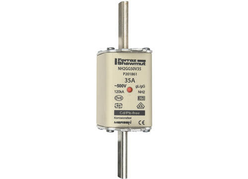 Fusible nh2 gg 35a - indicateur - 500v