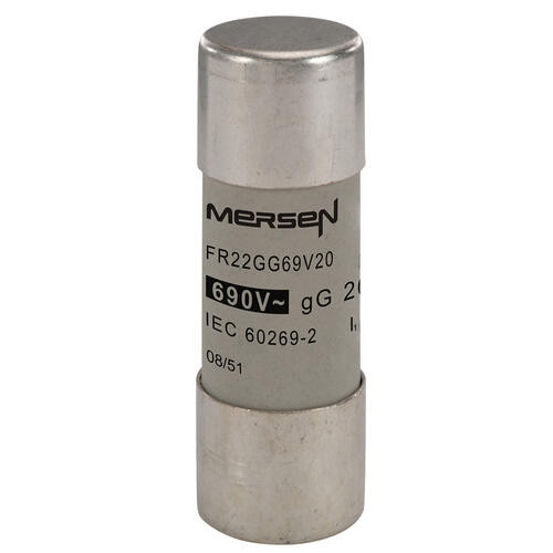 Cartouche fusible Mersen type gG 20A sans indicateur 22x58 mm 690V