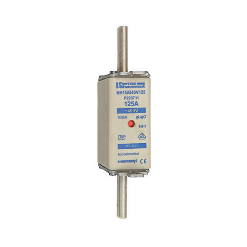 Fusible nh1 gg 125a - indicateur - 400v