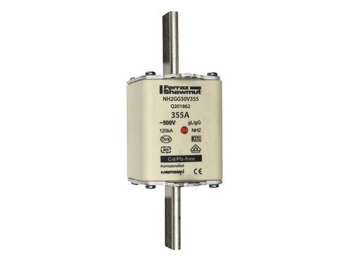 Fusible nh2 gg 355a - indicateur - 500v