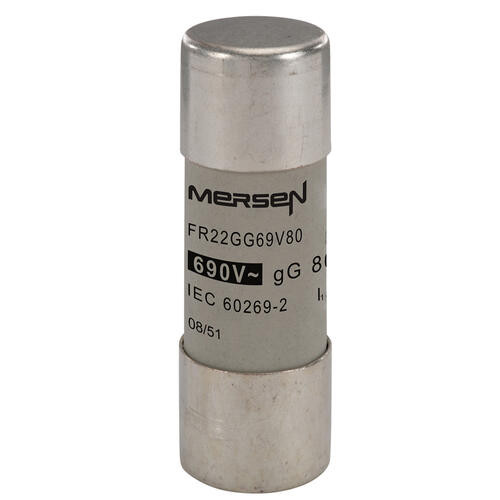 Cartouche fusible Mersen type gG 80A sans indicateur 22x58 mm 690V
