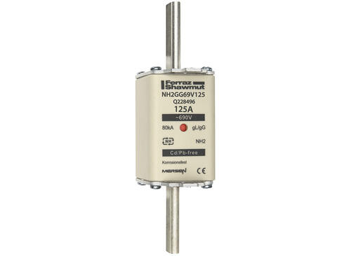 Fusible nh2 gg 125a - indicateur - 690v