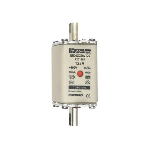 Fusible nh00 gg 125a - indicateur - 500v