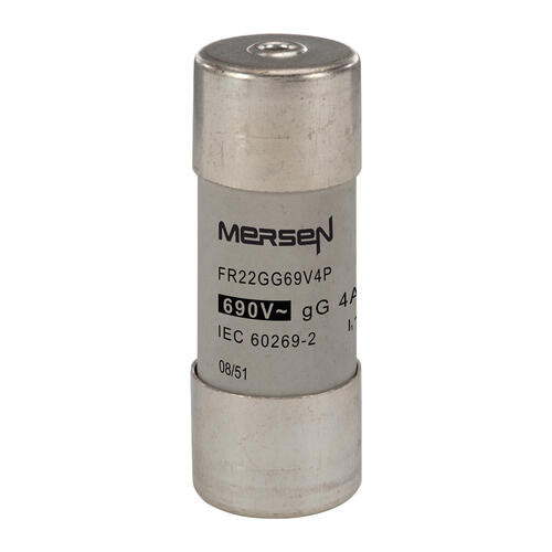 Cartouche fusible Mersen type gG 4A avec percuteur 22x58 mm 690V