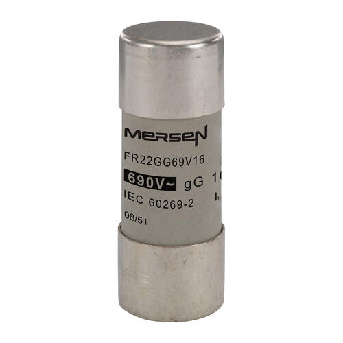 Cartouche fusible Mersen type gG 16A sans indicateur 22x58 mm 690V