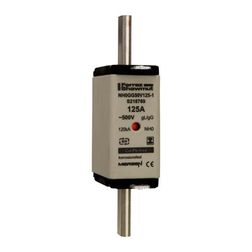 Fusible nh0 gg 125a - indicateur - 500v