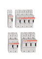 Porte-Cartouche fusible Mersen Modulostar 3P 50A pour Cartouche fusible 14x51mm IP20 avec indicateur visuel