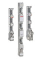 Nh-vertical fuse rail bsl 160a/100mm al / cu clamps