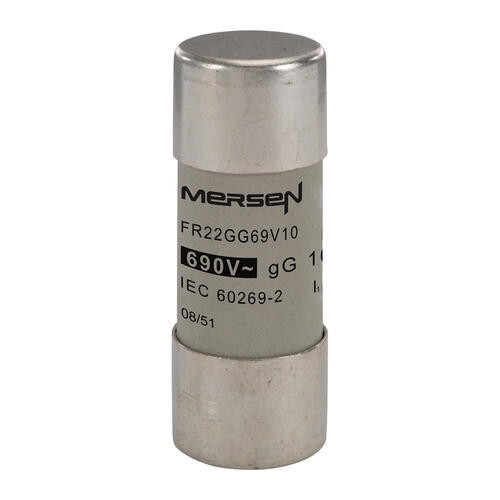Cartouche fusible Mersen type gG 10A sans indicateur 22x58 mm 690V