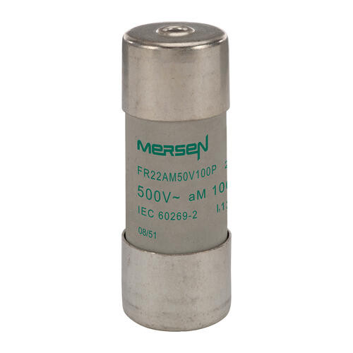 Cartouche fusible Mersen type aM 100A avec percuteur 22x58 mm 500V