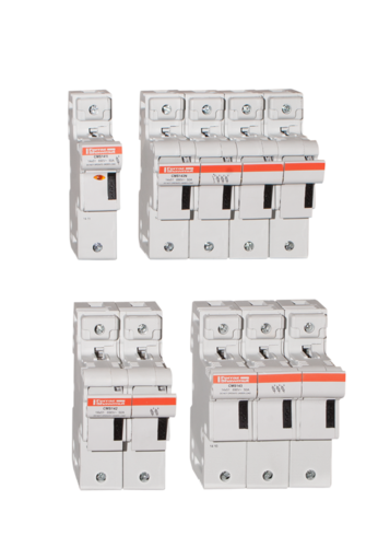 Porte-Cartouche fusible Mersen Modulostar 1P+N 50A pour Cartouche fusible 14x51mm IP20