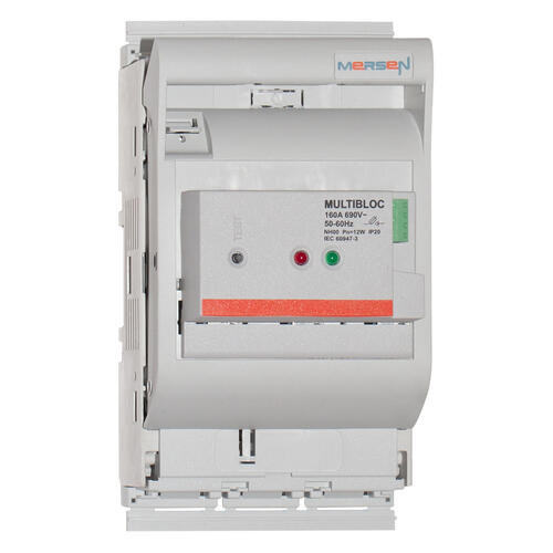 Multibloc 00.st9 size 00 / 160a, 3-pole electronic fuse monitoring installed