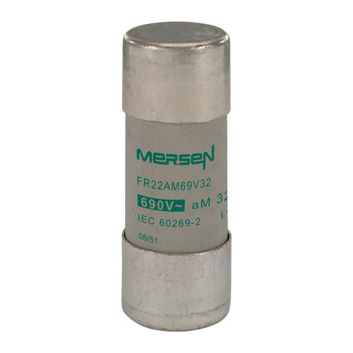 Cartouche fusible Mersen type aM 32A sans indicateur 22x58 mm 690V