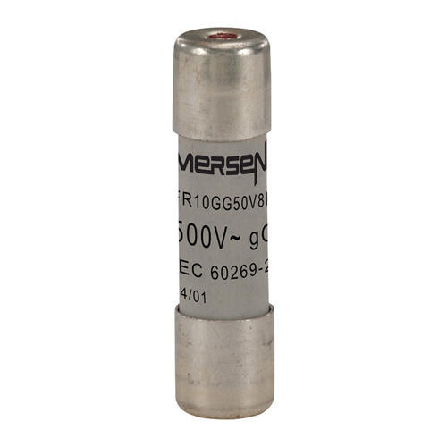 Cartouche fusible Mersen type gG 8A avec indicateur 10x38 mm 500V