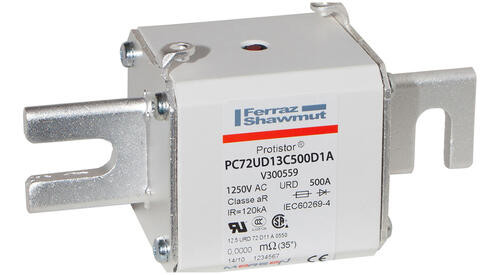Fusible72 type din110 ar 500a - indicateur - 1250v