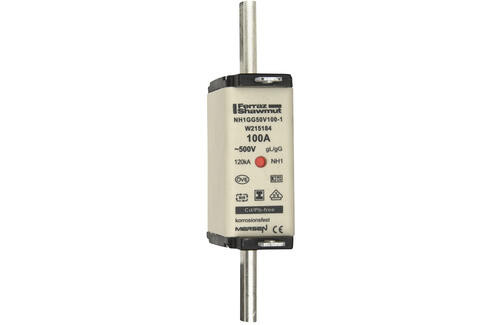 Fusible nh1 gg 100a - indicateur - 500v