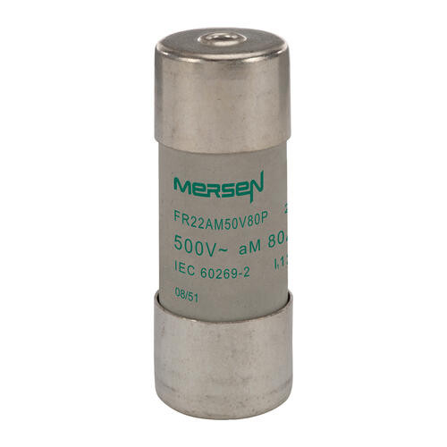 Cartouche fusible Mersen type aM 80A avec percuteur 22x58 mm 500V