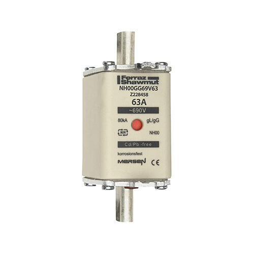 Fusible nh00 gg 63a - indicateur - 690v