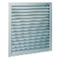 Aldes awa 251 -  250 x  350 mm - grille extérieure aluminium