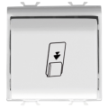 Interrupteur Badge Elettromec.2m Blanc