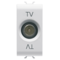 Prise Tv 1m Dir. Connect. M 9,5mm Blanc