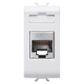 Rj45 socket - category 6 - ftp - 1 module - white - antibacterial - chorus