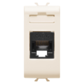 Connecteur rj45 1m cat. 6 utp ivoire