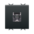 Connettore telefonico rj11 2m nero