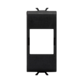 Adapter for housing data connectors - type systimax commscope - 1 module - black - chorus