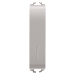 One-way switch 1p 250v ac - 10ax illuminable - with diffuser - 1/2 module - natural beige - chorus