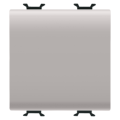Two-way switch 1p 250v ac - quick wiring terminals - 16ax - neutral button - 2 modules - natural beige - chorus