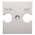 Universal support - combined socket outlet tv/r-sat - natural beige - chorus