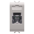 International standard telephone socket - rj11 - screw-on terminals - 1 module - natural beige - chorus