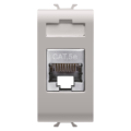 Rj45 socket - category 5e - ftp - 1 module - natural beige - chorus