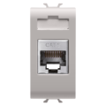 Rj45 socket - category 6 - ftp - 1 module - natural beige - chorus