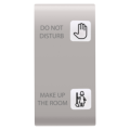 Replaceable button key for push-button panel - hotel solution - 2 lenses - dnd+mur - 1 module - natural beige - chorus