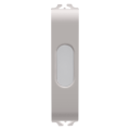 Single indicator lamp - opal - 1/2 module - natural beige - chorus