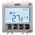 Thermostat with humidity management - knx - 2 modules - natural beige - chorus
