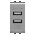 Chargeur double usb a+a 5v 3a 1m tit.