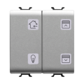 Pulsantiera 4 canali knx - titanio - Gewiss - GW14787