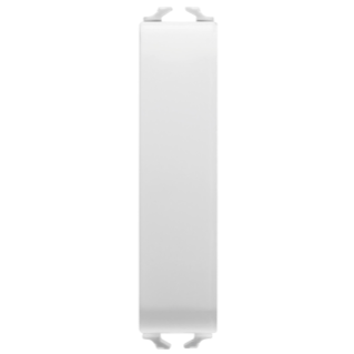 One-way switch 1p 250v ac - 10ax - neutral button - 1/2 module - satin white - chorus