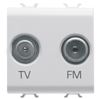 Prise tv+fm 2m bl sat.