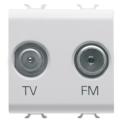 Prise tv+fm 2m bl sat.