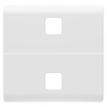 Touche inter. axial 2 lent. 2p blanc s