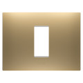 Plaque ego rectangulaire 1p or