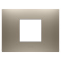 Plaque ego rectangulaire 2p bronze clair