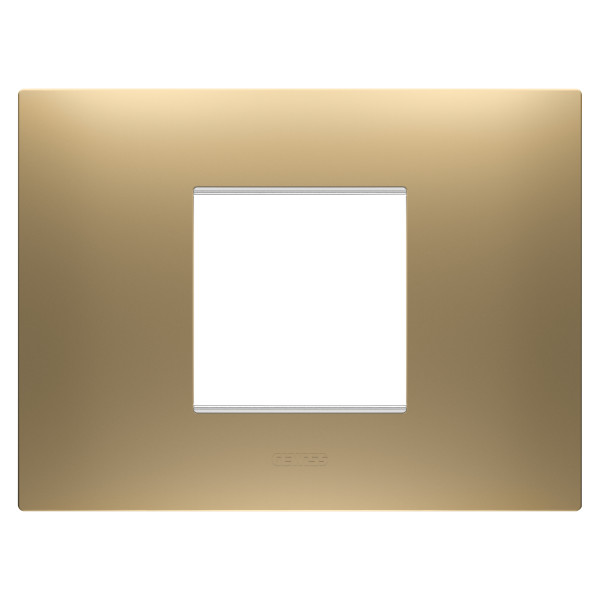 Plaque ego rectangulaire 2p or